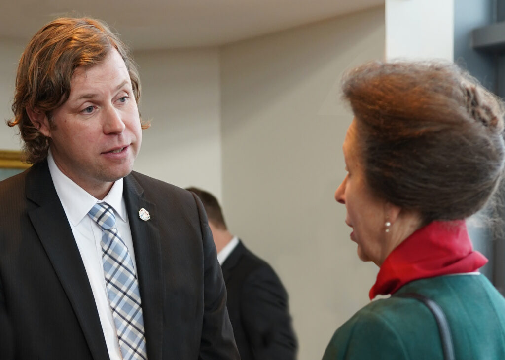 Mark Sutherland and The Princess Royal