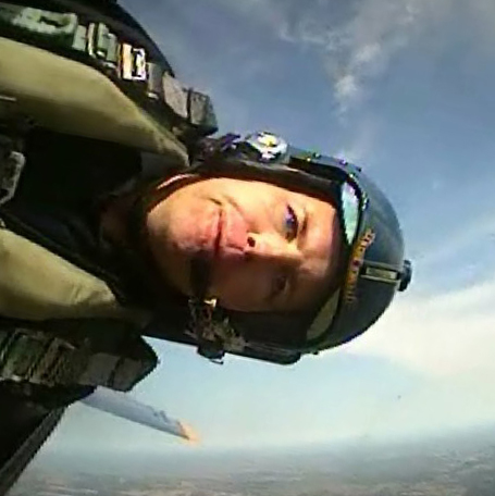 Mark Sutherland flies with the US Navy Blue Angels